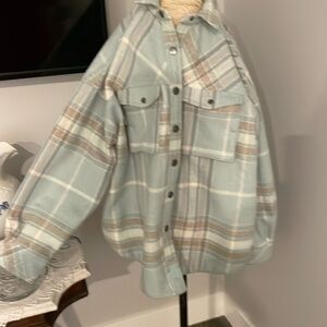 Free People jacket, marked XS, FITS UP T0 A SIZE 12 IN A JACKET